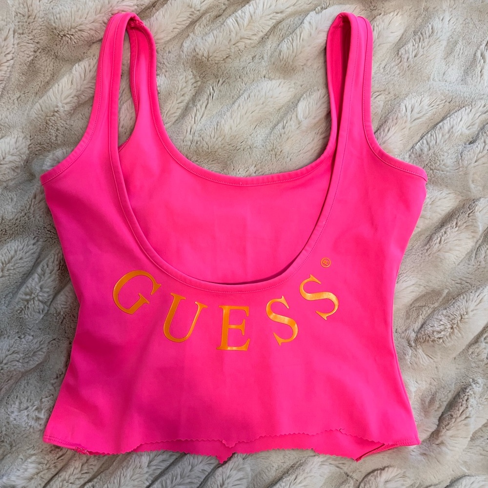 GUESS Hot Pink Tank Top